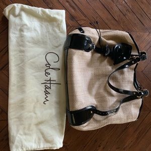 Cole Haan Black and Tan Bag